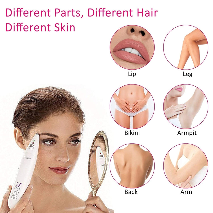 Verseo ePen Permanent Hair Removal Needle-Free Electrolysis Pen System for Unwanted Hair Removal from Face Underarm Image 1