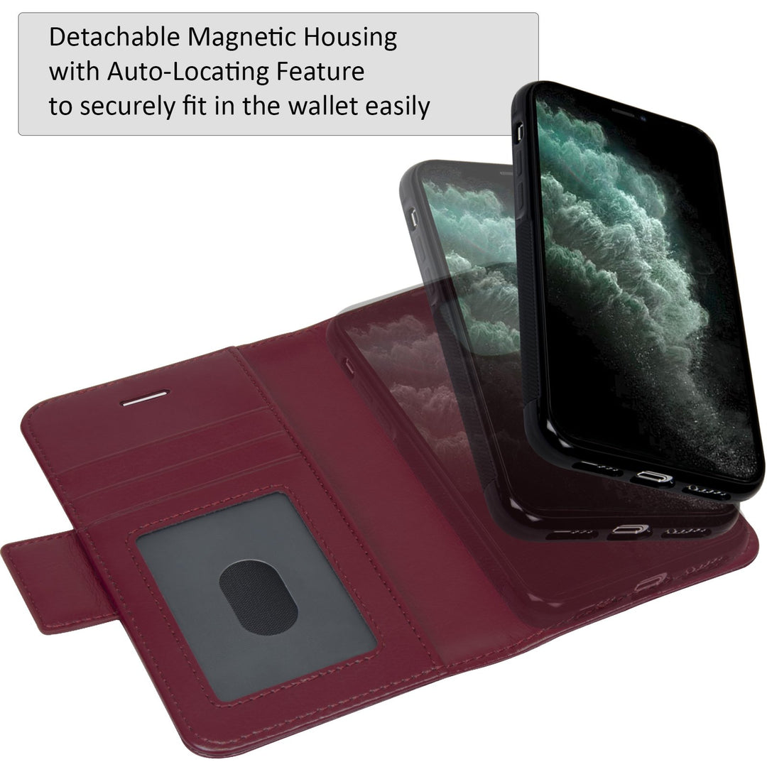 Navor Detachable Magnetic Wallet Case with RFID Protection Compatible for iPhone 11 Pro 5.8 inch Vajio Series Image 6