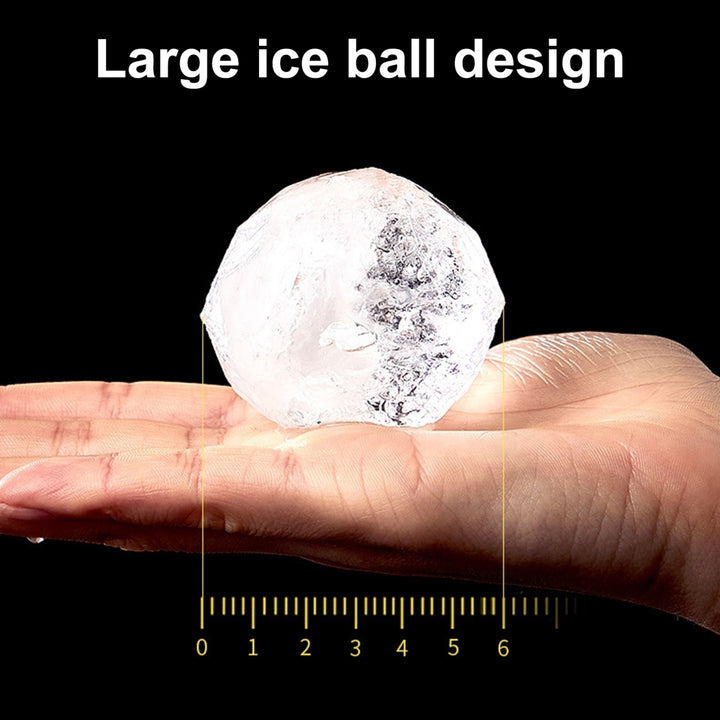 Ice Ball Mold Food Grade Double Layer PET 4-Hole Drinks Round Ice Ball Tray Maker for Home Image 10