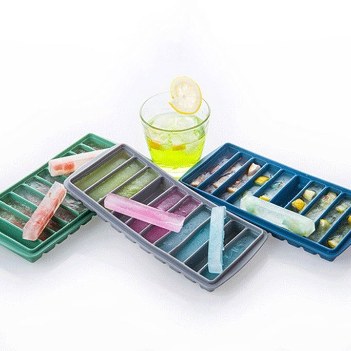 Ice Cube Tray Super Soft Heat Resistant Silicone 10-Cavities Flexible Ice Cube Maker Mold for Home Image 1