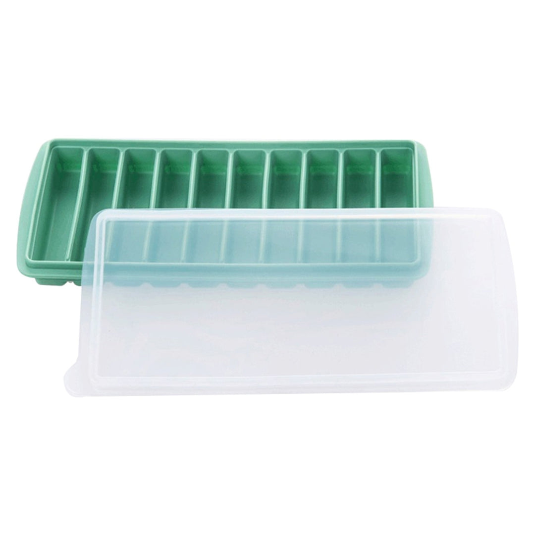 Ice Cube Tray Super Soft Heat Resistant Silicone 10-Cavities Flexible Ice Cube Maker Mold for Home Image 4