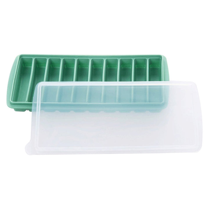 Ice Cube Tray Super Soft Heat Resistant Silicone 10-Cavities Flexible Ice Cube Maker Mold for Home Image 1