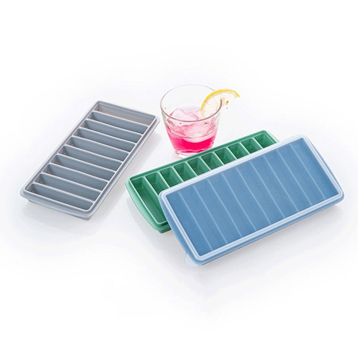 Ice Cube Tray Super Soft Heat Resistant Silicone 10-Cavities Flexible Ice Cube Maker Mold for Home Image 7