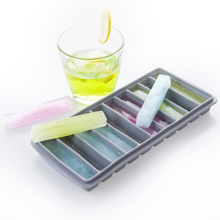 Ice Cube Tray Super Soft Heat Resistant Silicone 10-Cavities Flexible Ice Cube Maker Mold for Home Image 12