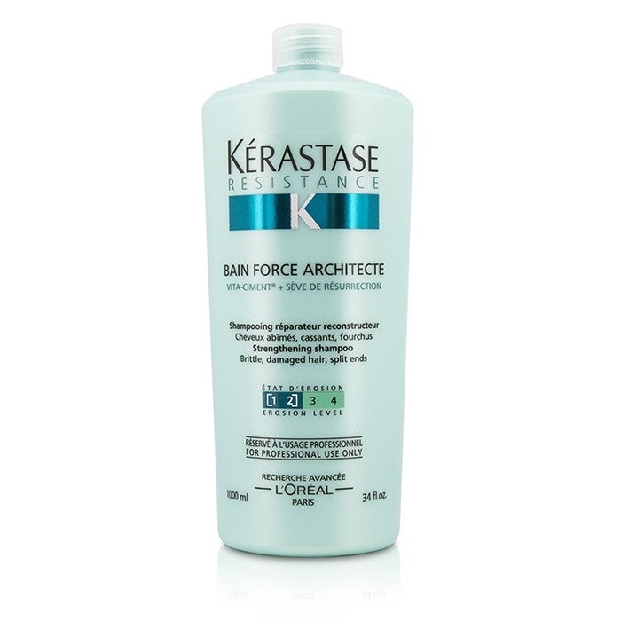 Kerastase - Resistance Bain Force Architecte Strengthening Shampoo (For BrittleDamaged HairSplit Ends)(1000ml/34oz) Image 1