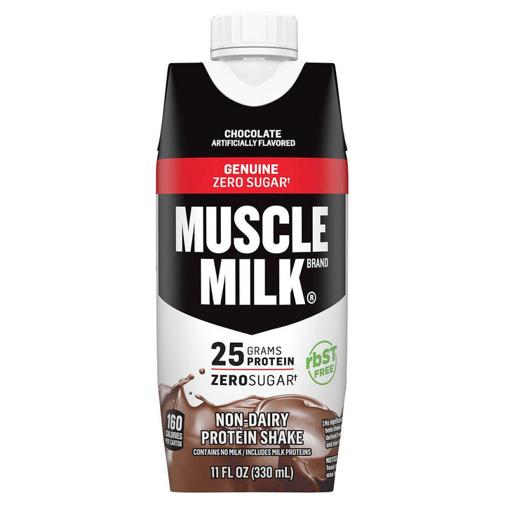 Muscle Milk Genuine Protein Shake Chocolate 11 Fluid Ounce (Pack of 18) Image 3