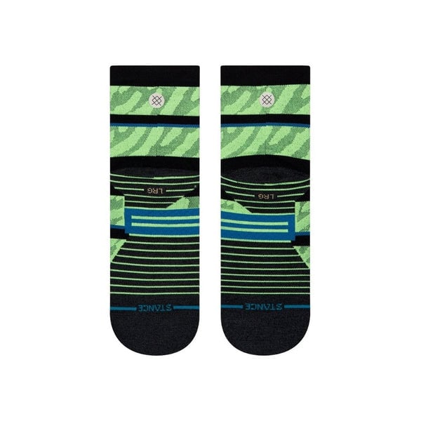 Stance Unisex Embrun Quarter Crew Bike Cycling Socks Neon Green - A318A20EMB-NEG Image 1