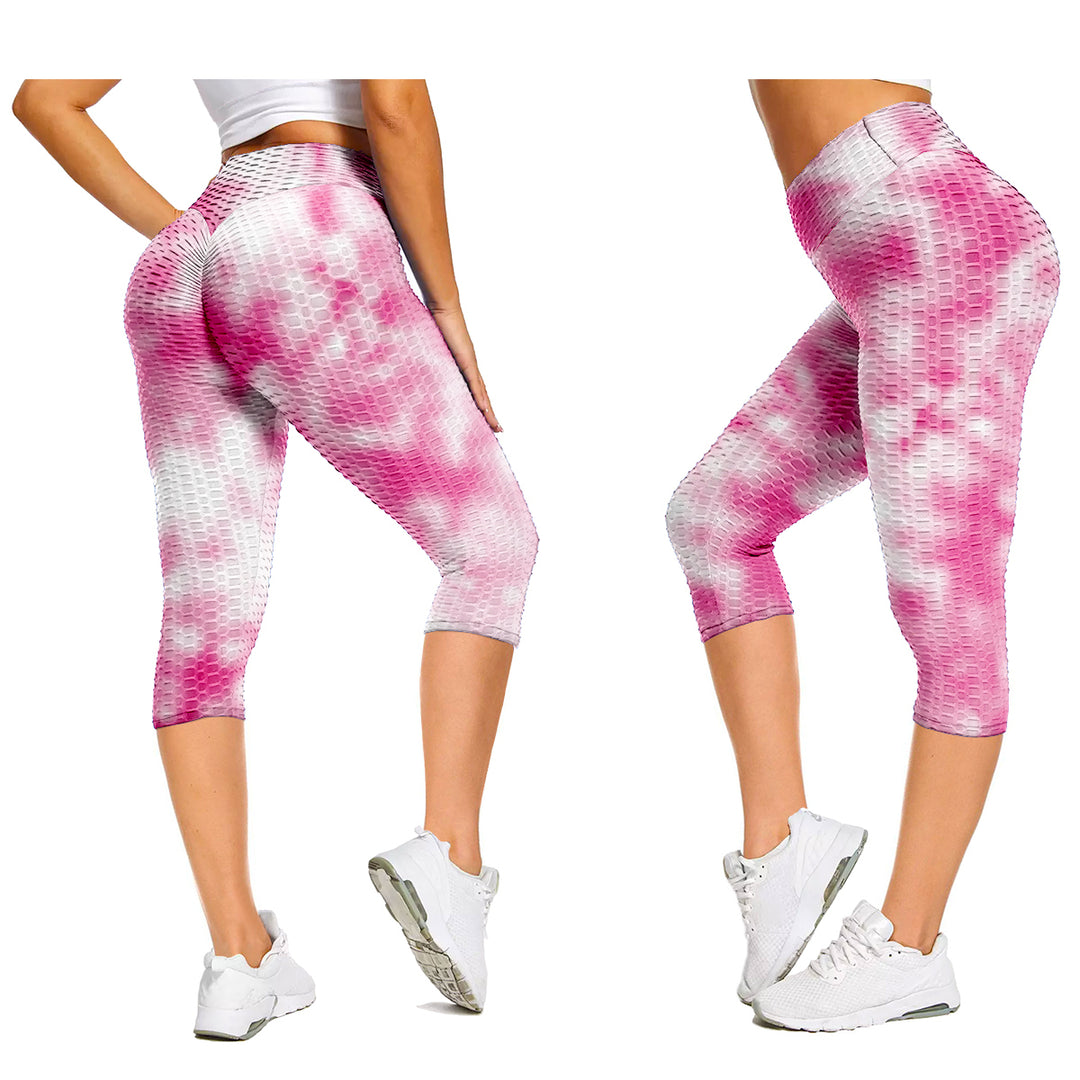 2-Pack Tie Dye Butt Lifting Leggings For Women Image 8