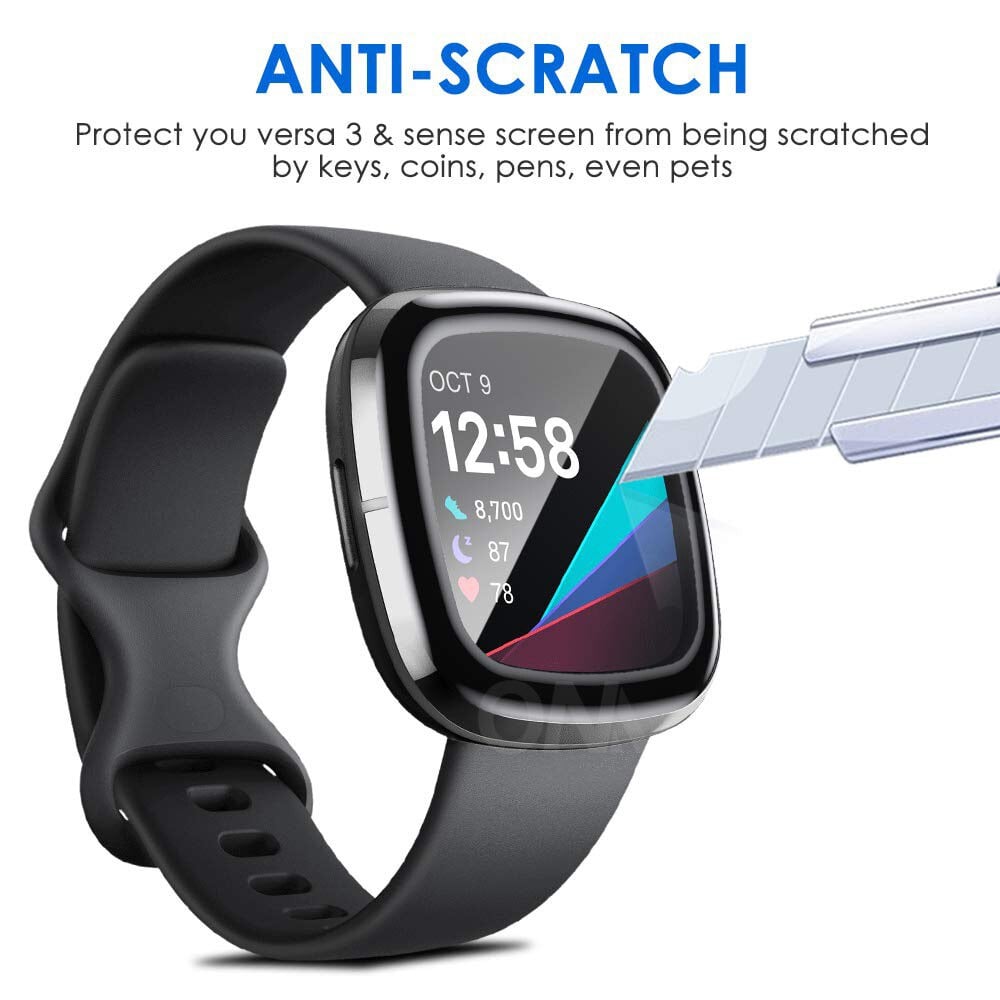 navor 4-Pack Screen Protector Full Coverage Scratch Resistant Waterproof Screen Protective Cover for Smart Watch Image 3