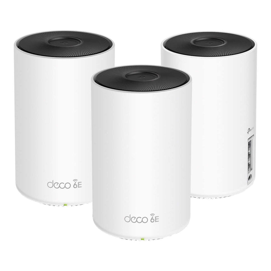 **-Link Deco AXE5300 Wi-Fi 6E Tri-Band Whole-Home Mesh Wi-Fi System3 Pack Image 1