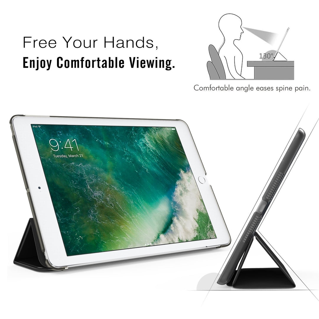 navor Compatible with iPad 10.2 2020 iPad 8th Gen2019 7th Generation Lightweight Trifold Stand Hard Back Shell Image 3