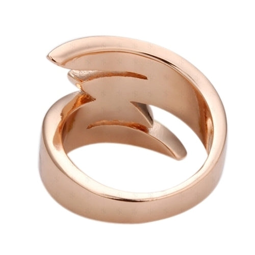 Womens Fashion Luxury Rose Gold Plated Rhinestone Wedding Party Jewelry Ring Image 4