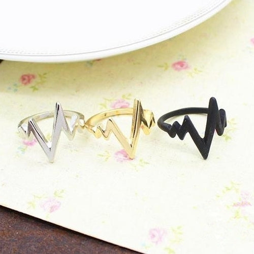 Unisex Fashion Zigzag Arrow Shape Band Alloy Knuckle Finger Ring Jewelry Gift Image 2