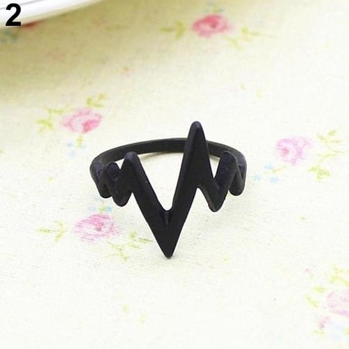 Unisex Fashion Zigzag Arrow Shape Band Alloy Knuckle Finger Ring Jewelry Gift Image 4