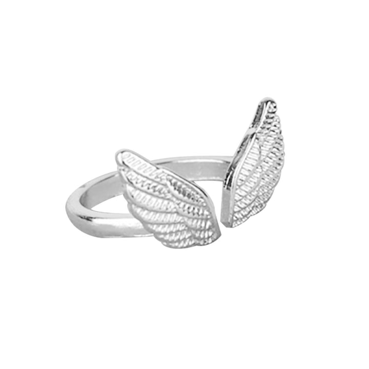 Open Finger Ring Good Luster Opening Finger Ring Angel Wing Shape Exquisite Finger Ring for Gift Image 4