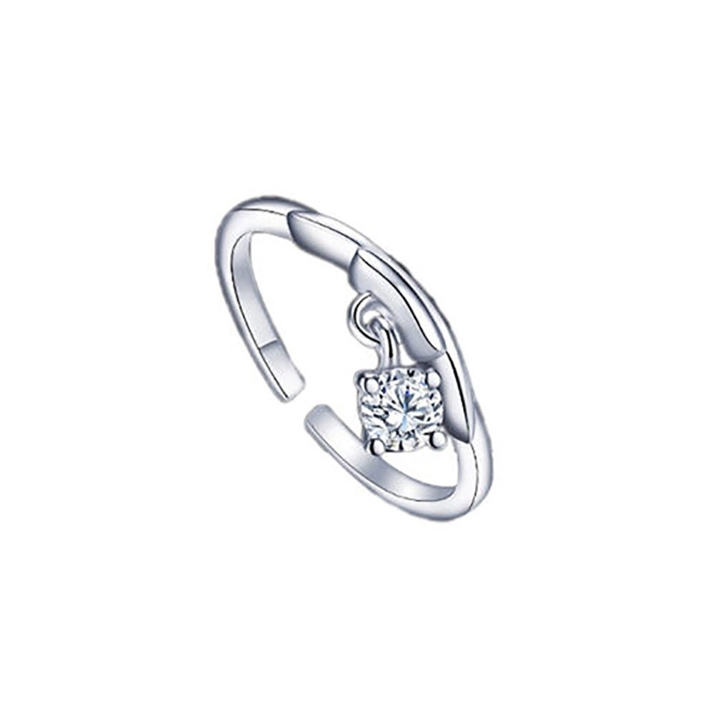 Men Women Silver Plated Constellations Adjustable Opening Ring Birthday Gift Image 1