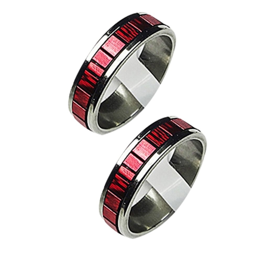 10 Pcs Mens Womens Fashion Wedding Party Jewelry Stainless Steel Finger Rings Image 4