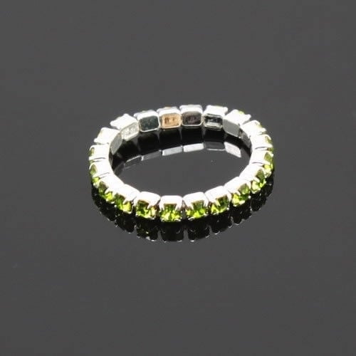 12 Pcs/Pack Elastic Rhinestone Decor Toe Rings Mixed Color Feet Jewelry Charms Image 6