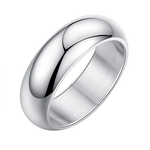 Mens Womens 6mm Titanium Steel Wedding Band Ring Party Jewelry Gift Us 6-10 Image 3