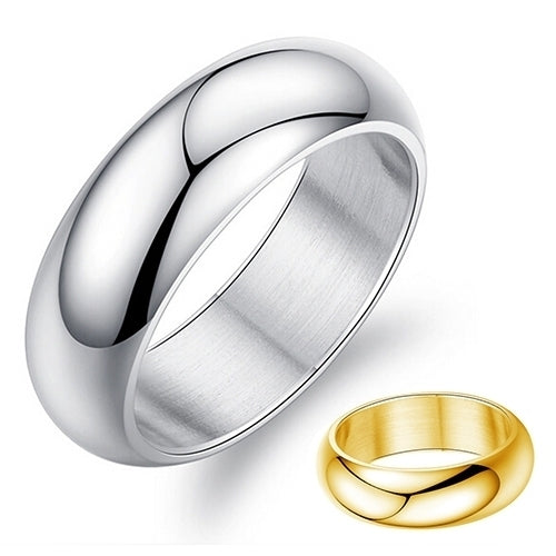 Mens Womens 6mm Titanium Steel Wedding Band Ring Party Jewelry Gift Us 6-10 Image 4