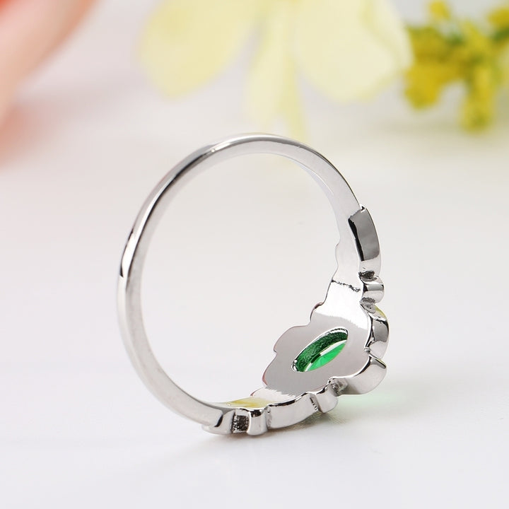 Elegant Wedding Bridal Party Accessory Lady Rhinestone Inlaid Ring Jewelry Image 11