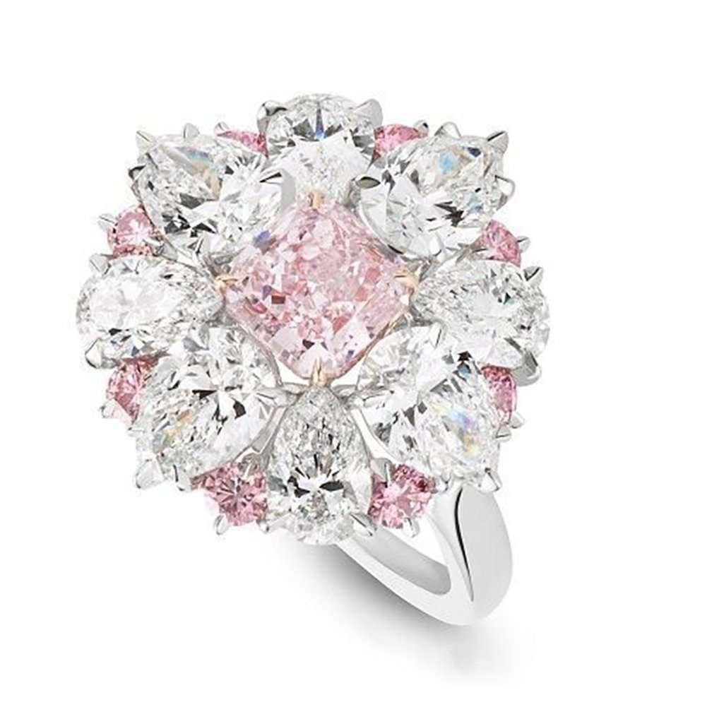 Women Jewelry Fashion Charming Flower Cubic Zirconia Engagement Wedding Ring Image 1