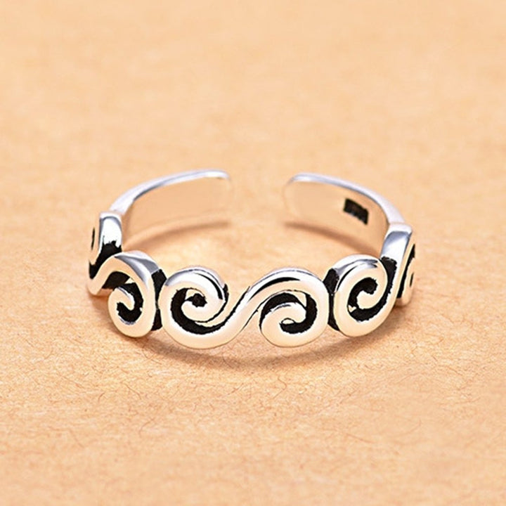 Fashion Women Cloud Shape S Opening End Finger Ring Party Jewelry Decor Gifts Image 1