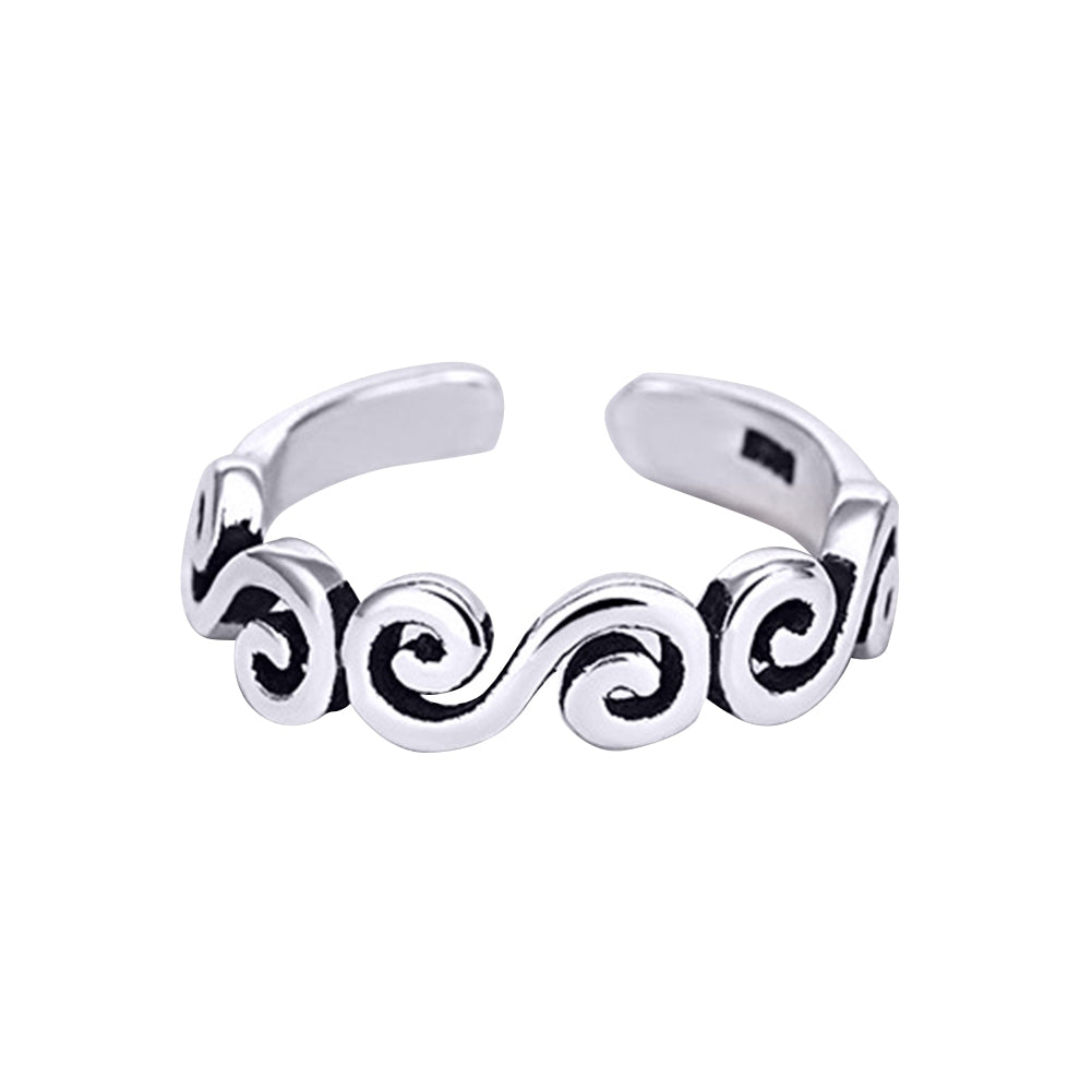 Fashion Women Cloud Shape S Opening End Finger Ring Party Jewelry Decor Gifts Image 3