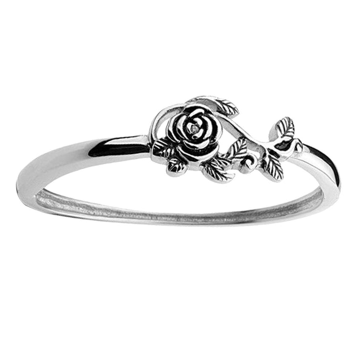 Wedding Ring Rose Design Elegant Classic Delicate Wedding Ring for Wedding Image 6