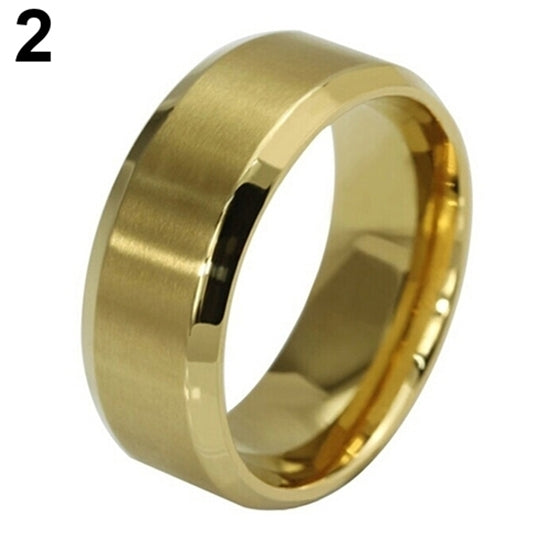 Fashion Unisex Titanium Steel Ring Wedding Band Couple Lovers Finger Jewelry Image 12