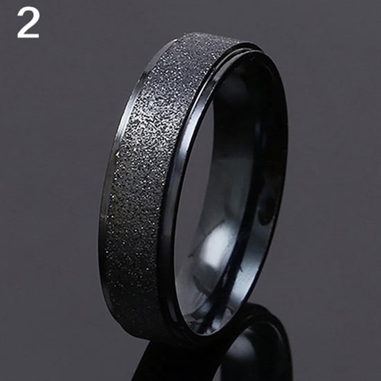 Men Women Wedding Band Ring Stainless Steel Matte Ring Jewelry Couple Gift Image 4