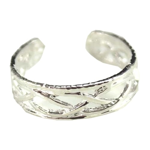 10 Pcs Adjustable Silver Plated Open Jewelry Toe Rings for Women Party Gift Image 9