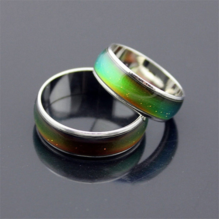 Women Men Creative Mood Temperature Color Changing Finger Ring Jewelry Gift for Party Club Dating Image 3