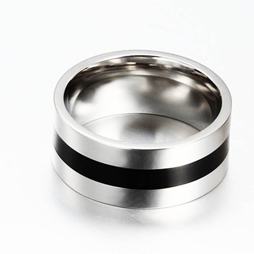 Women Men Simple Wedding Engagement Stainless Steel Finger Ring Band Jewelry Image 3