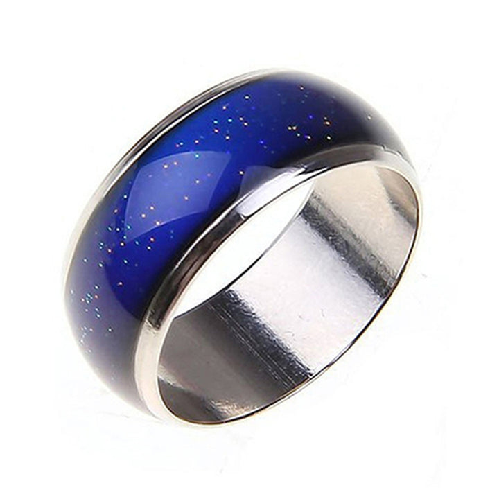 Women Men Creative Mood Temperature Color Changing Finger Ring Jewelry Gift for Party Club Dating Image 10