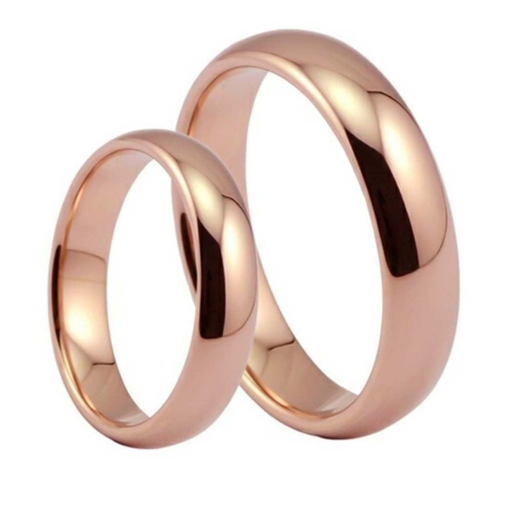 Fashion Unisex Fine Polishing Dome Stainless Steel Finger Ring Wedding Jewelry Image 4