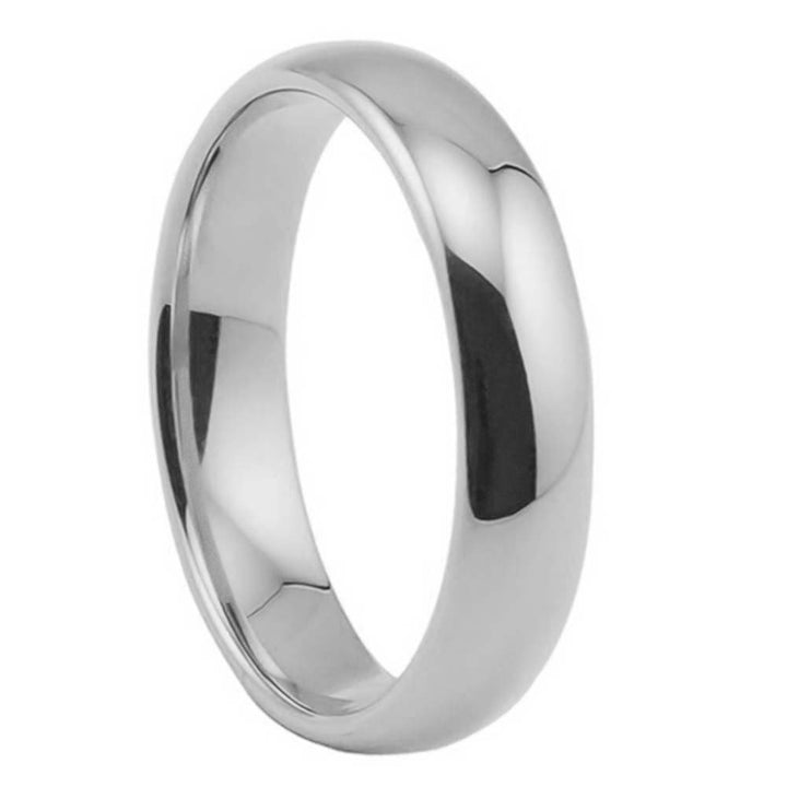 Fashion Unisex Fine Polishing Dome Stainless Steel Finger Ring Wedding Jewelry Image 10
