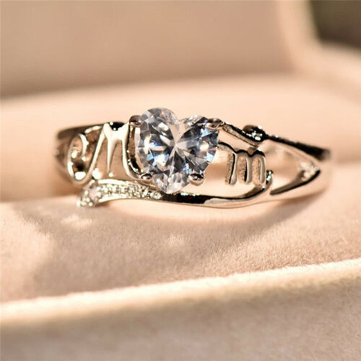 Finger Ring Fashion Delicate Alloy Love Heart Ring for Women Image 4