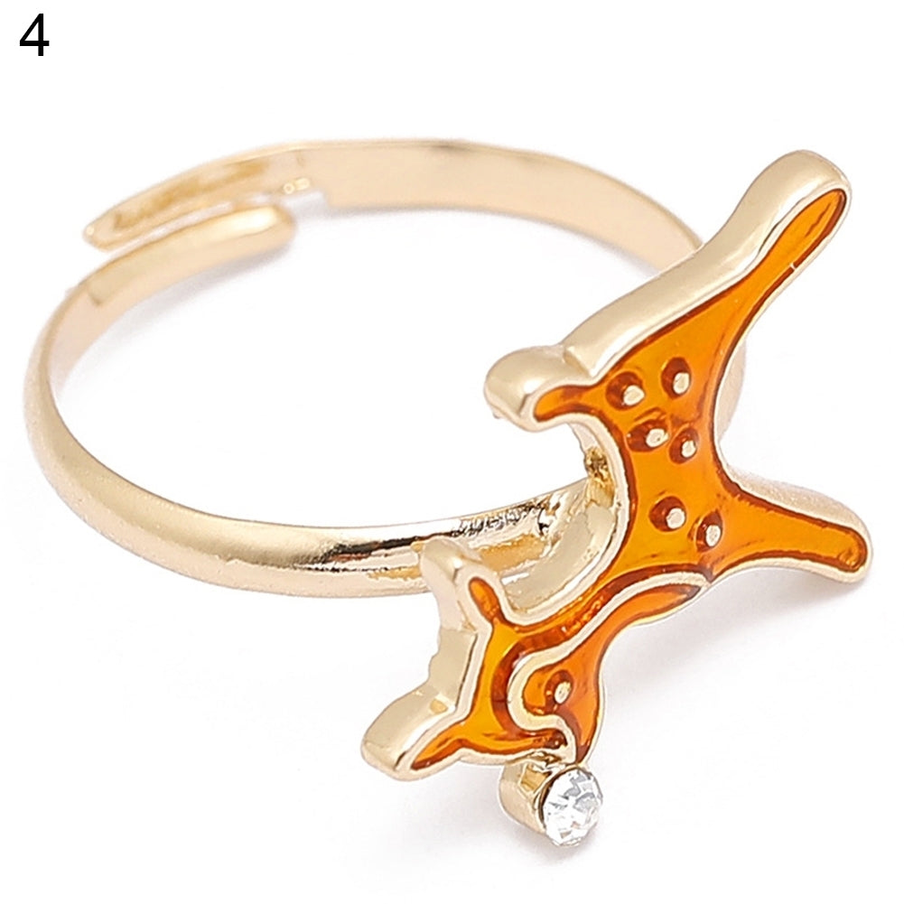 Christmas Jewelry Alloy Cartoon Kids Snowman Elk Xmas Tree Snowflake Ring Gift Image 7