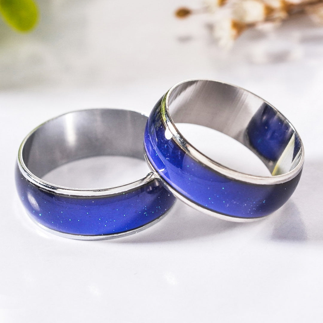 Mood Ring Romantic Temperature Control Stainless Steel Color Changing Gift for Couple Gifts Image 9