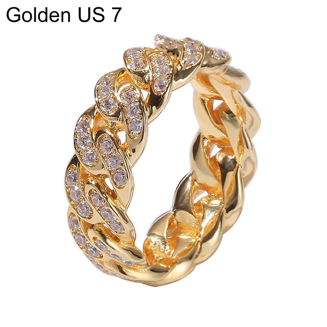 Fashion Twisted Ring Creative Jewelry Ring Cubic Zirconia Alloy Finger Ring for Gift Image 9