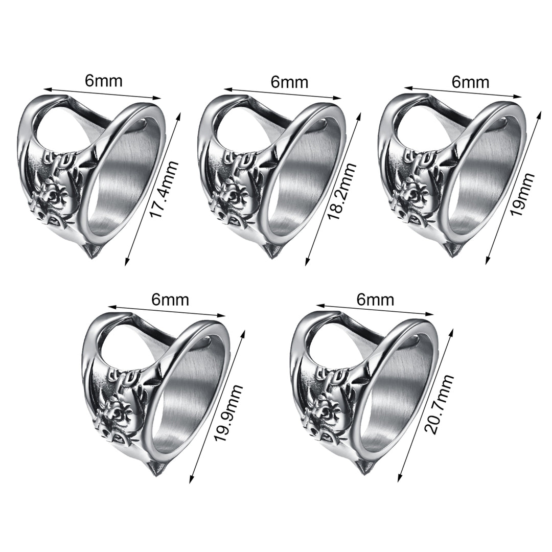 Bottle Opener Ring Sturdy Construction Anti-deform Titanium Steel Exquisite Bottle Opening Ring Party Tools for Home Image 4