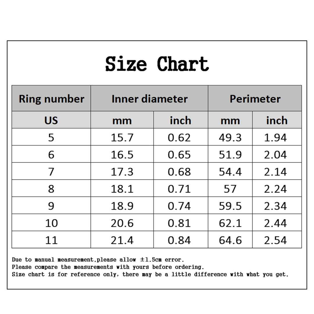 1 Pair Couple Rings Shiny Cubic Zirconia Jewelry Electroplated Exquisite Rings for Wedding Image 11