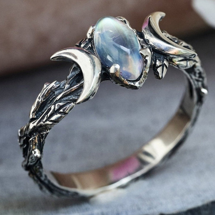 Women Ring Exquisite Fine Workmanship Silver Color Retro Fashion Ring for Daily Wear Image 1