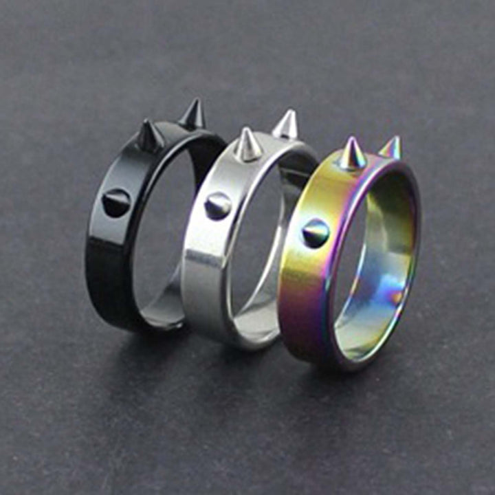 Portable Ring Easy Match Stainless Steel Decorative Exquisite Finger Ring for Daily Image 4