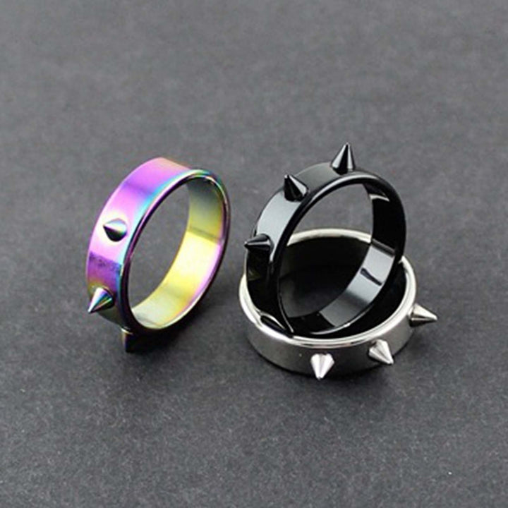 Portable Ring Easy Match Stainless Steel Decorative Exquisite Finger Ring for Daily Image 7