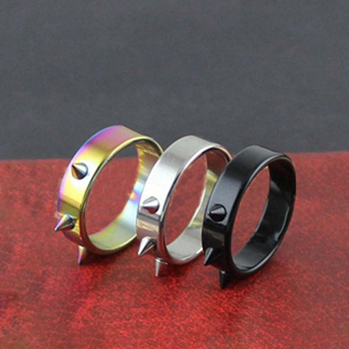 Portable Ring Easy Match Stainless Steel Decorative Exquisite Finger Ring for Daily Image 9