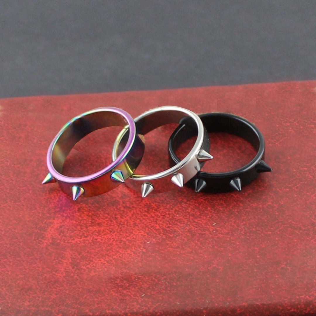 Portable Ring Easy Match Stainless Steel Decorative Exquisite Finger Ring for Daily Image 10