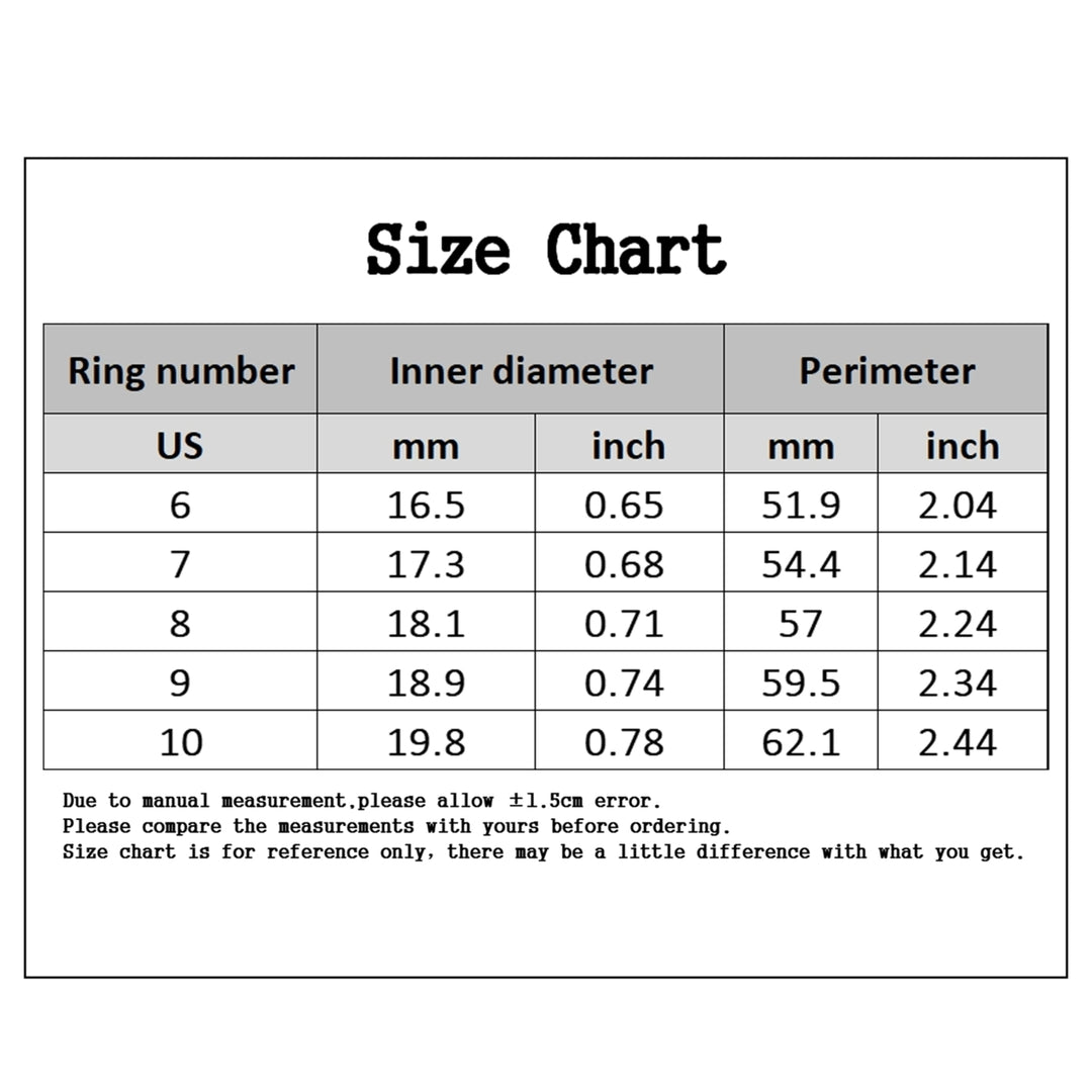 Wide Exquisite Workmanship Women Ring Alloy Faux Gem Rhinestone Wedding Band Jewelry Accessory Image 12