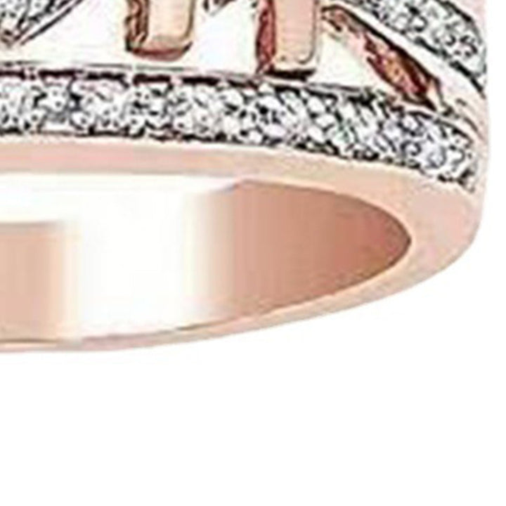 Lady Finger Ring Exquisite Rhinestone Alloy Stainless Female Ring for Mother Image 11